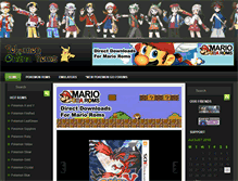 Tablet Screenshot of pokemononlineroms.com